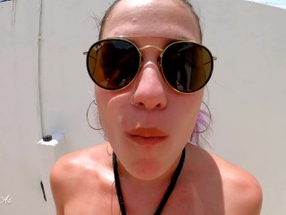 Drinking pee & cum swallow from my stepdaddy , in the garden of the house with sun summer 4k -short-