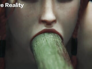 girl fuck with monster tree (sound with animation)