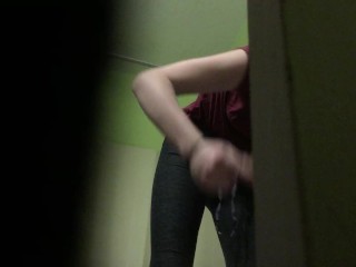 SPYING 18 YEARS OLD BUTTERFACE REDHEAD TEEN PT.2