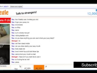 Omegle teen slut obeys me and uses oil to rub her naked body