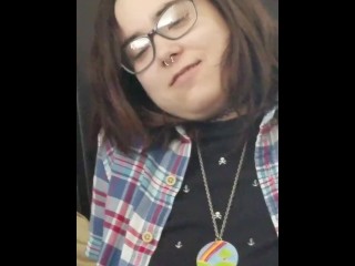 Cute teen shows off smelly, sweaty, clammy cold soles