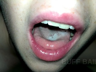 Freckled Teen Cutie Sucks The Tip Of My BBC & Swallows Every Drop! POV