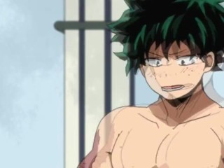 [Hentai] Hatsume having sex with Deku in the workshop