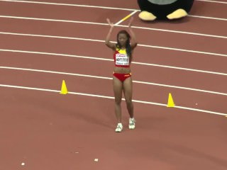 Oops! Moment of a Female Triple Jumper
