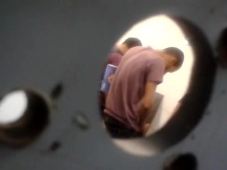 hidden cam : college restroom