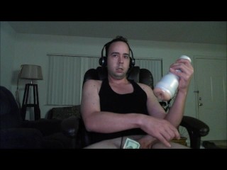 Thick Long Cock Cums Twice With Fleshlight