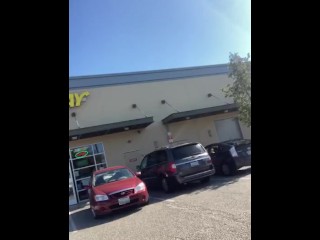 Two teens get caught in front of Subway