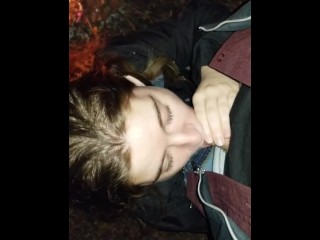Milf Sucks Me Off in the Woods