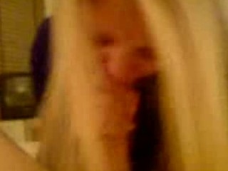 Blonde blows and rides
