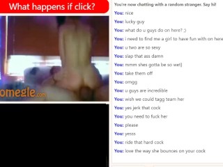 Sexy couple fucks hard for stranger on Omegle