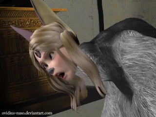 ZOE & THE BEAST FUTA – 3D WEREJACKAL TRANSFORMATION