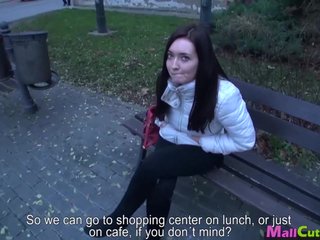 Four amateur girls fucking on public