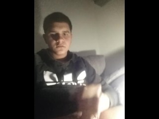 Teen jerking off in the night