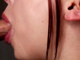 Intense Close-Up Hands Free Sloppy Blowjob – (Cum in Mouth, Hot, Sensual!)