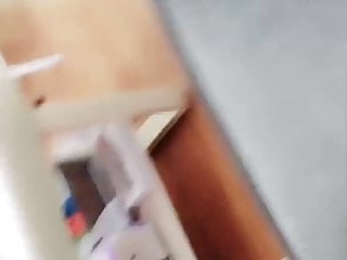 The student saw that the teacher was very sexy in high-heele