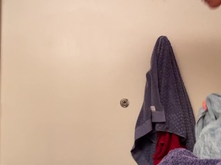 Gabbie REAL college Gymnast bathroom iPad Cam