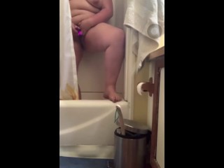 Cumming in the shower