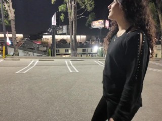 “Don’t Get Caught” Public Iraian Teen First Date Sneaky Suck & Fuck Creampie