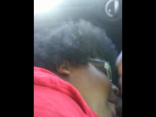 Car Facial on BBW Thot