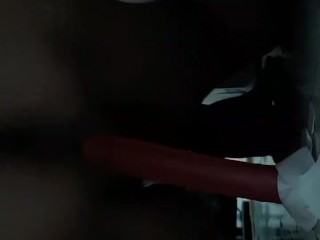 Aivy pink dildo riding