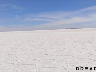 Very Risky Blowjob at Uyuni Salar (TWO CUMSHOTS)- Amateur Porn Vlog 6