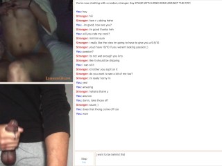 A Hot Mask Wearing Teen On Omegle Watches A Big Cock During Quarantine