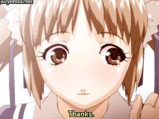 Lascive anime maid getting screwed