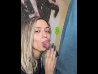 I swallow most of his nut