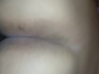 Beating the pussy up from the back creampie the pussy