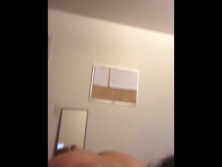 Fingering myself while jacking off
