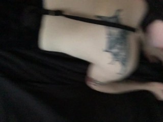 Taking a pounding from daddy