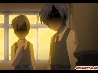 Chains hentai coed ass dildoed and assfucked