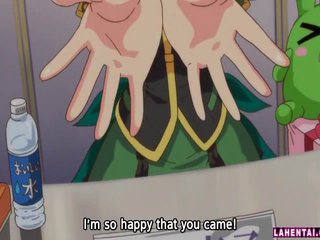 Cute hentai teen gets double penetrated