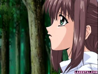 Hentai nurse sucks and gets fucked outdoors