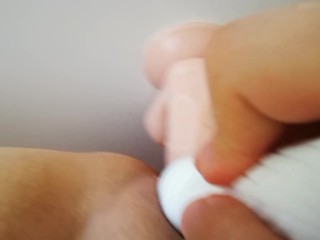 Fucking myself on a suction cup dildo [loud, desperate moaning]