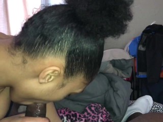 19 Year old Thot Giving Neck