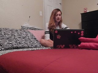 teen watches porn then gets herself off