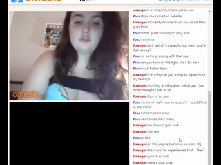 Omegle playing with tits, ass and pussy