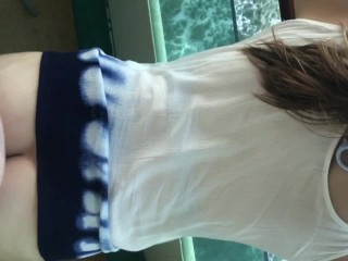 Perfect Body Teen Bent Over Cruise Ship Balcony