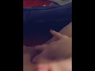 Playing with my phat white pussy