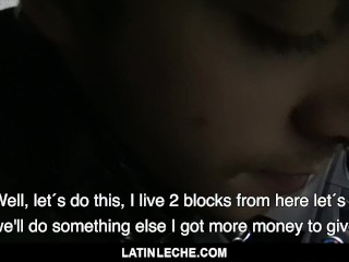 LatinLeche – Taxi driver sucks latin dick, fucked for cash
