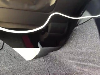 Playing with myself in the car again