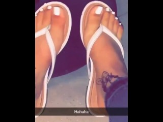 Fresh 18 yr Latina white toes *friend*