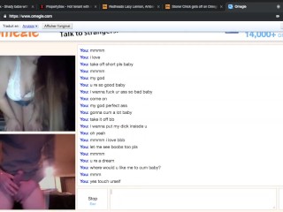 Omegle sexy blonde makes me cum a lot
