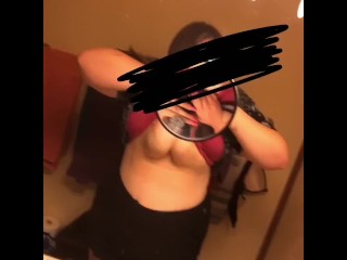 HUGE PIERCED TITS FALLING OUT OF BRA