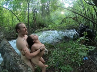 Fucking my sexy tinder date in nature and almost getting caught repeatedly