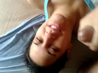 facial cumshot on my loved one face
