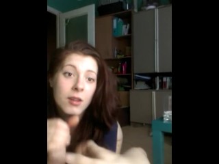 Sweet girl making love to my cock with big FACIAL