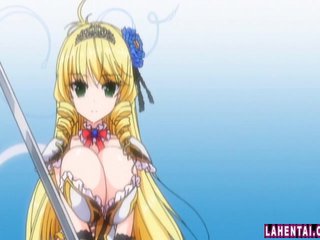 Big titted hentai blondie gets pumped