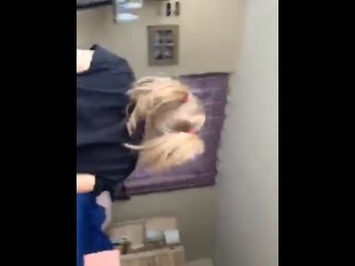 Petite blonde with fat ass bounces on step brother’s big dick